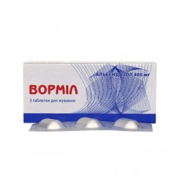 Вормил (аналог Альдазол, Альбендазол) жевательные таблетки 400 мг N3 в Оренбурге и области фото